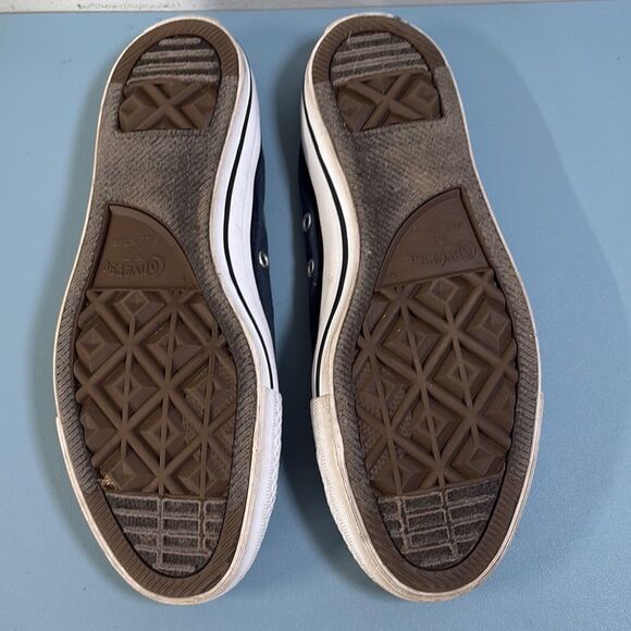 Converse Blue-Gray Elastic Heel Low-Top Sneakers Size 9 - Picture 5 of 8